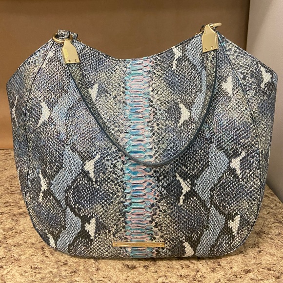 Brahmin Marianna Marine (Blue) Seville Satchel - Walmart.com Brahmin Marine Seville Marianna